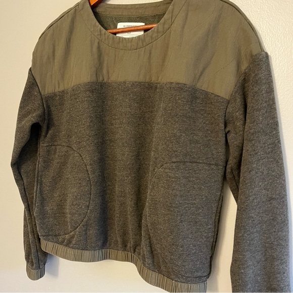 REI Cooperative Womens Nook Quilted Pullover Sweatshirt Dark Green Lg Sl… - Picture 12 of 12